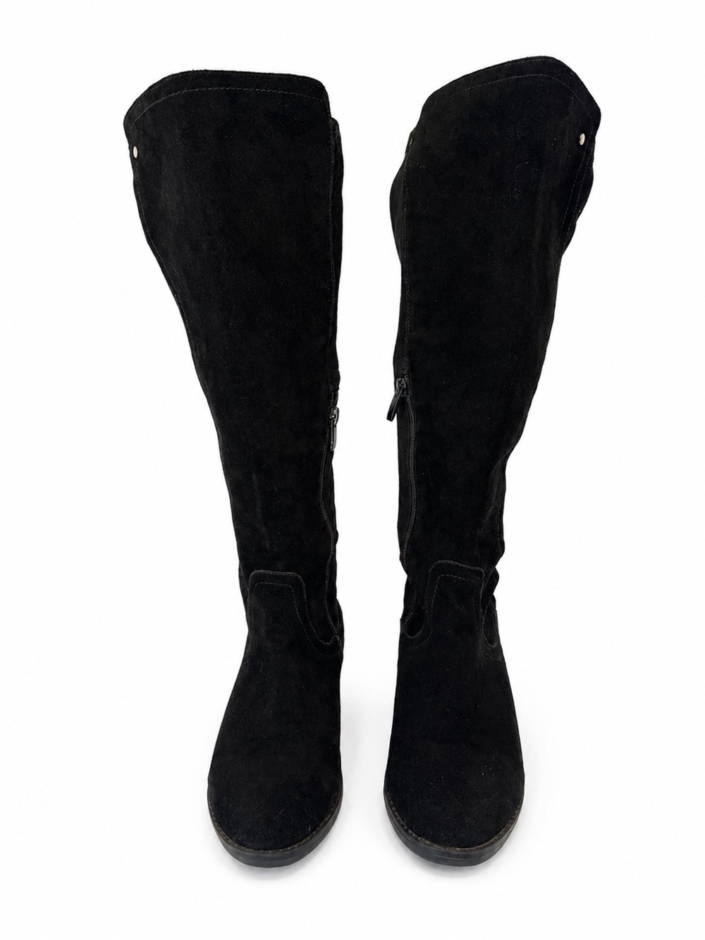 Very Volatile Black Knee High Riding Boots Women’s 8M